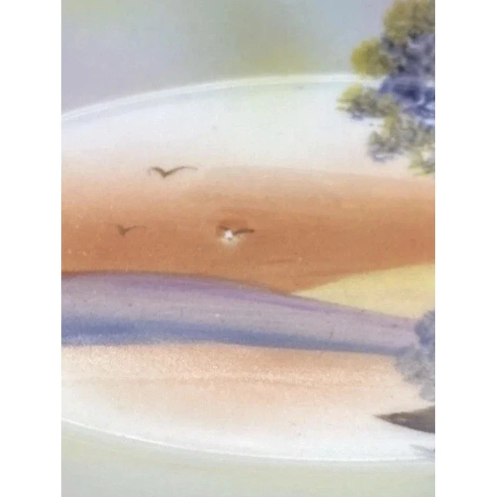 VTG Hand Painted Japan Porcelain Landscape Dishes Meito Noritake 1930s 40s Lot 2